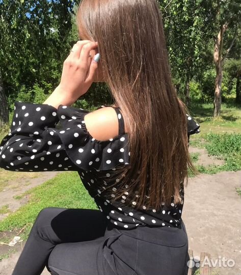 Блузка в горох