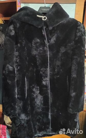Шуба мутоновая с капюшоном 48 50