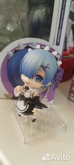 Аниме фигурка нендороид рем ре зеро