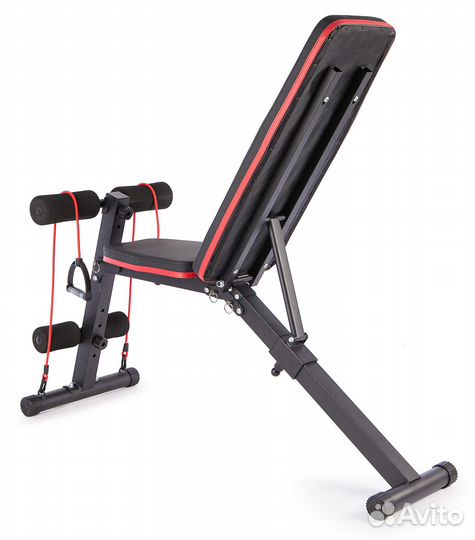 Скамья для пресса и гантелей ametist 115