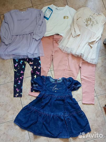 Вещи пакетом на девочку 98 104 110