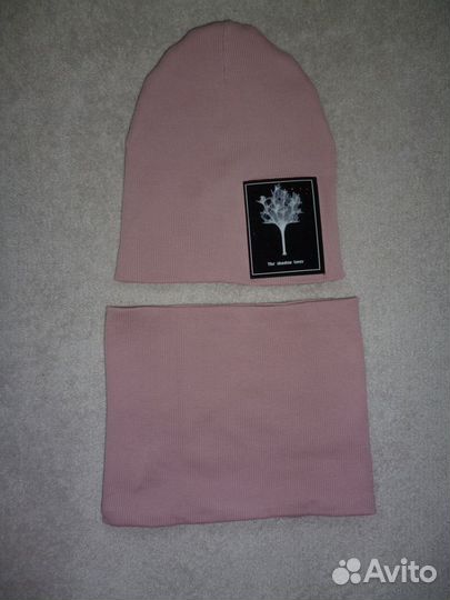 Шапка 3 шт.+ снуд для девочки весна/холодное лето