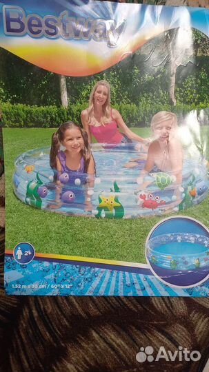 Детский надувной бассейн бу
