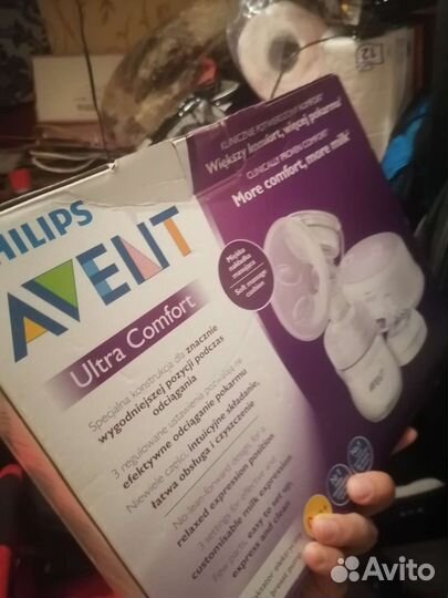 Молокоотсос avent электрический новый
