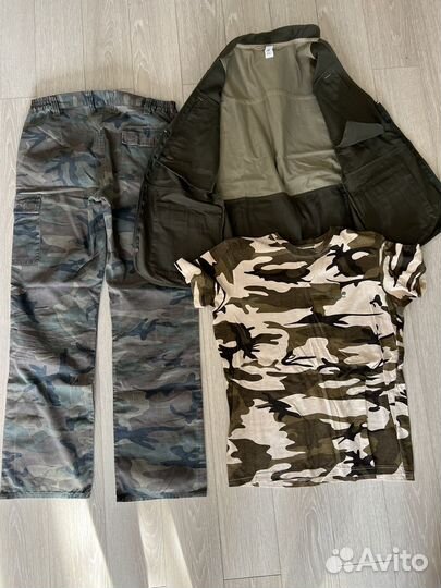 Костюм брюки, жилетка и футболка легкий