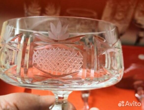 Фужер креманка для шампанского Ананас Югославия