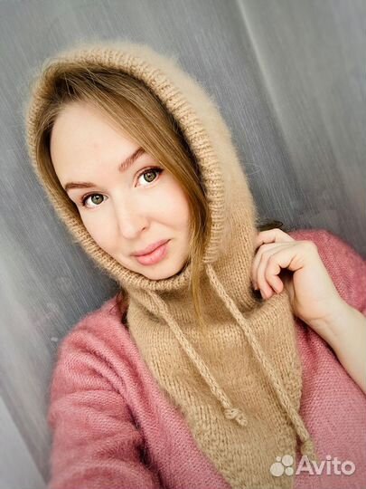 Капор из пуха норки