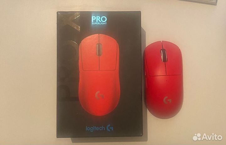 Logitech g pro x superlight red