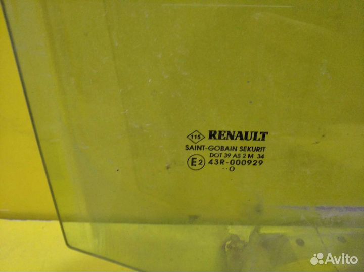 Стекло переднее правое Renault Kangoo 2