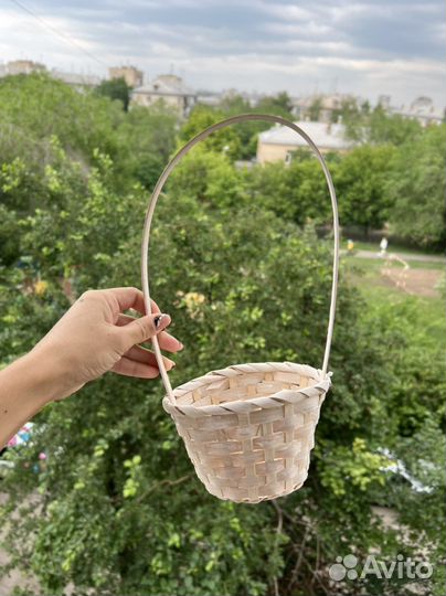 Корзина плетеная ива и бамбук