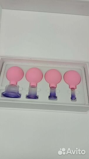 Набор вакуумных банок для массажа лица и тела