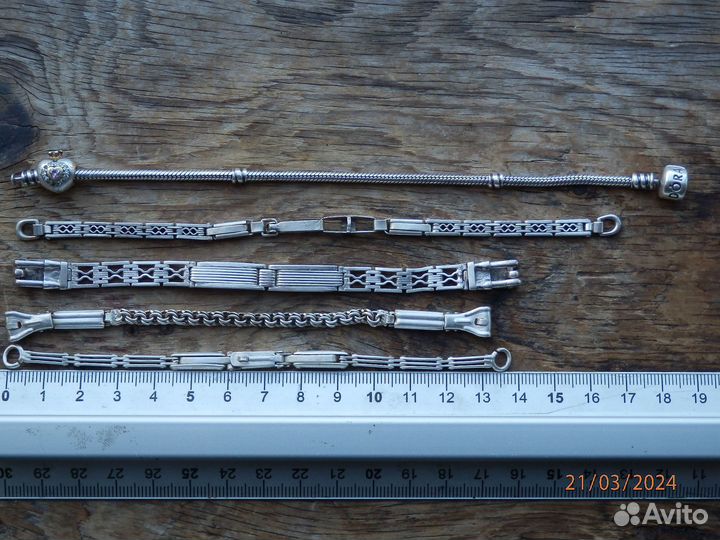 Серебро СССР: браслеты часовые женские 875