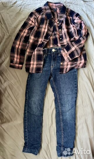 Вещи пакетом на девочку 104 110