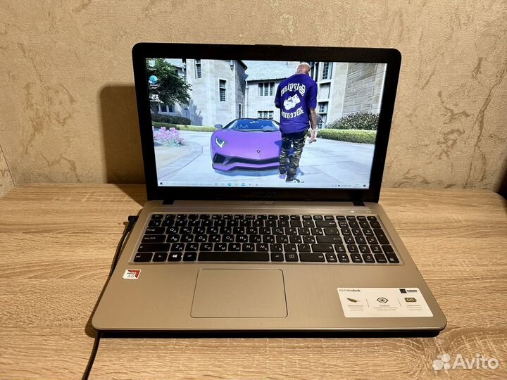 Мощный ноутбук Asus 4GB/256GB/HDD