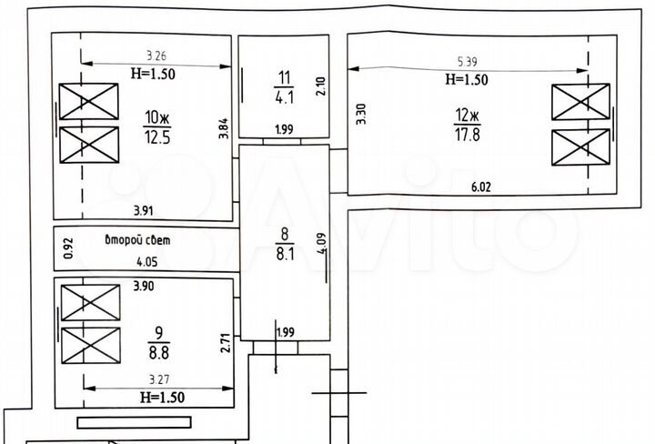 4-к. квартира, 108,1 м², 7/7 эт.