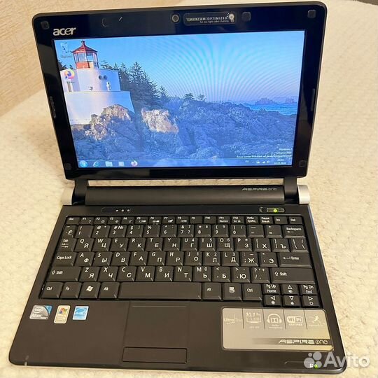Шустрый нетбук Acer 2GB/Ssd60/Atom