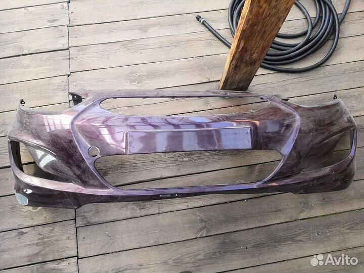 Бампер передний hyundai solaris