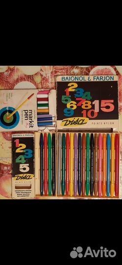 Фломастеры компании Baignol & Farjon,1970г