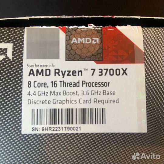 AMD Ryzen 7 3700x BOX