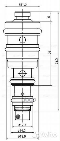 Клапан регулир. компрессора кондиц. для а/м Che