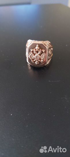 Мужская золотая печатка