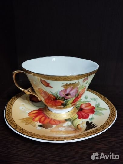 Чайные чашки с блюдцами. Набор подарочный