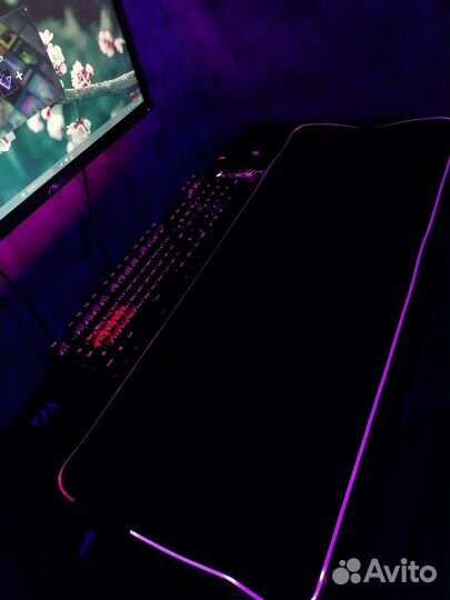 Игровой коврик для мыши с подсветкой A4Tech Bloody