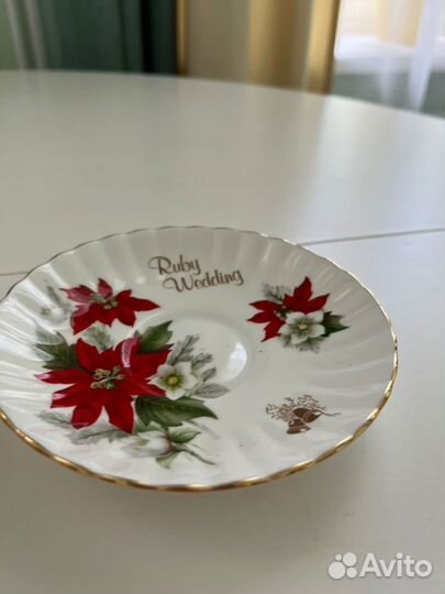 Костяной фарфор royal stafford ruby wedding