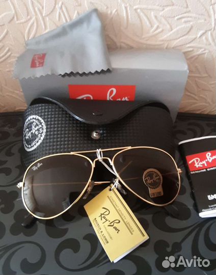 Очки Ray Ban Aviator, стекло