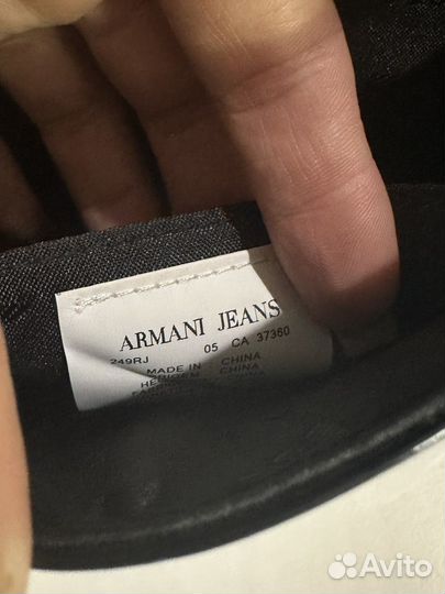 Клатч черный лаковый Armani jeans