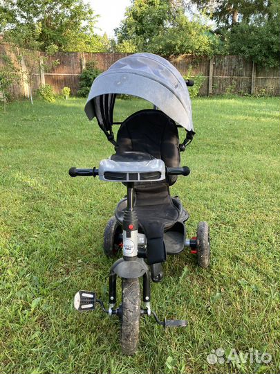 Детский велосипед трехколесный с ручкой
