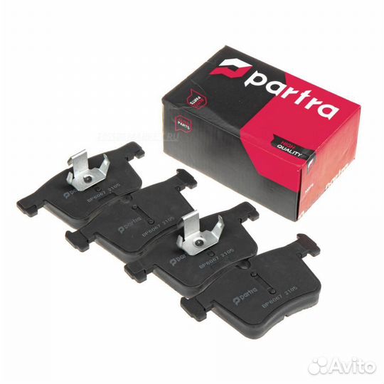 Partra BP6067 Колодки тормозные дисковые перед пра