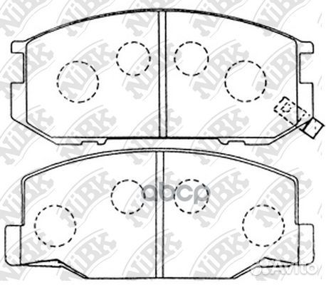 Колодки тормозные дисковые передние NiBK PN1217