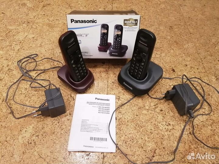 Беспроводной цифровой телефон Panasonic - 2 трубки