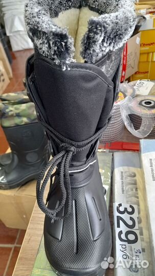 Сапоги с фольгированным чулком -40