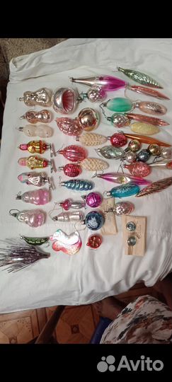 Ёлочные новогодние игрушки СССР