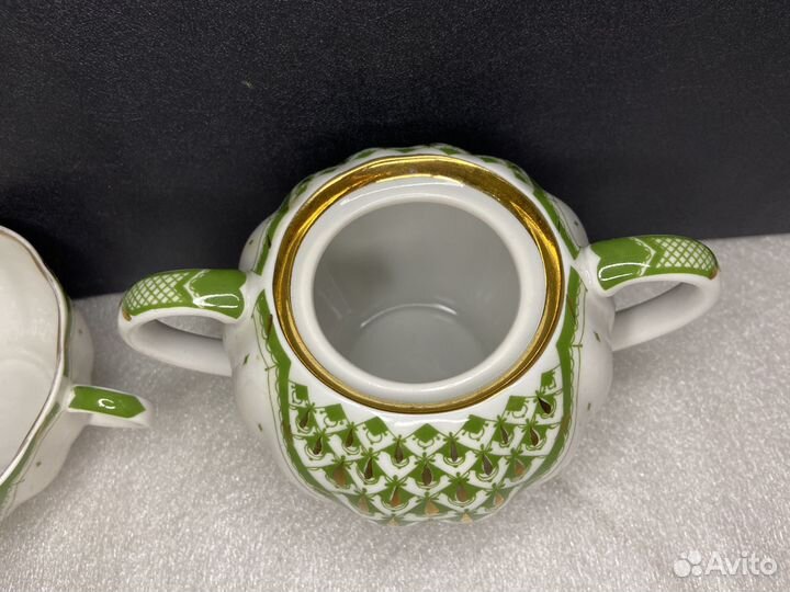 Редкая сахарница и чашка из сервиза Уголок лфз