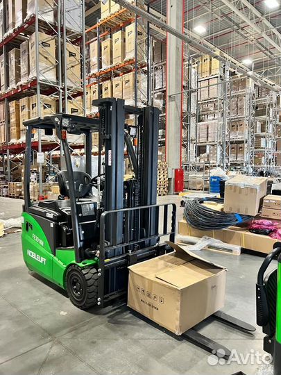 3х опорный электропогрузчик 2 тонны 6000мм Li-ion