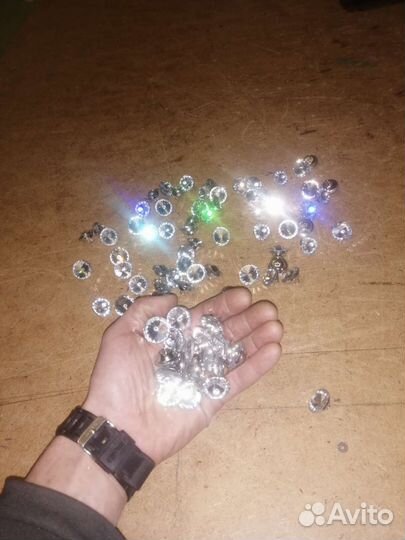 Пуфик в каретной стяжке