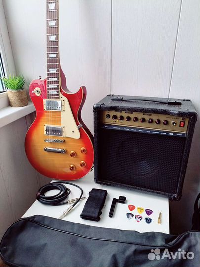 Электрогитара Ashtone Les Paul +комбик 20вт +к-т