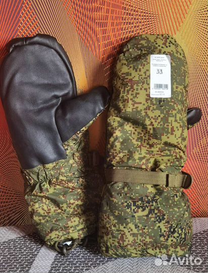 Рукавицы вкпо со съёмным утеплителем, кожа