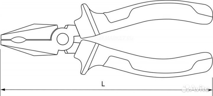 Thorvik LP00200 Пассатижи, 200 мм