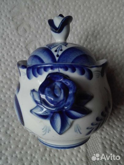 Сахарница Гжель СССР