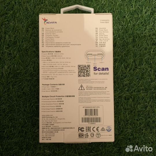 Adata Power Bank 10000mah новый