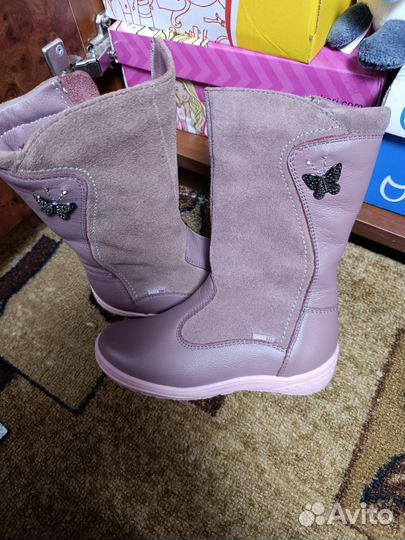 Сапожки натуральная кожа+замша