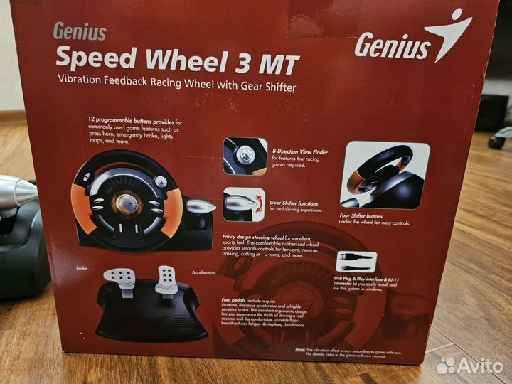 Игровой руль Genius Speed Wheel 3 MT