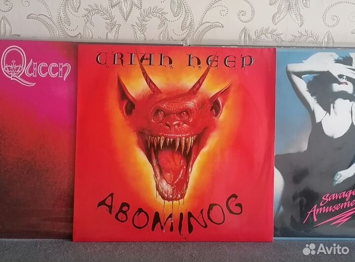 Lp Uriah Heep Abominog 1982 Castle Germany EX +