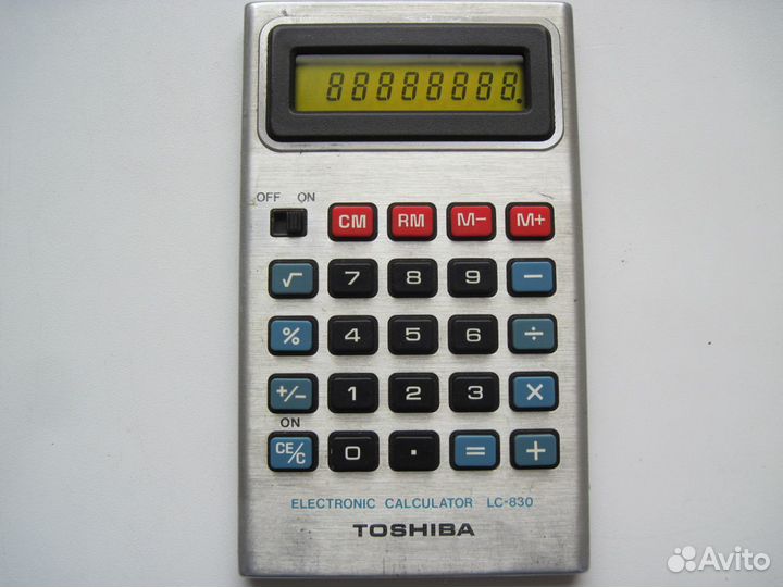 Калькулятор Toshiba, Hewlett packard