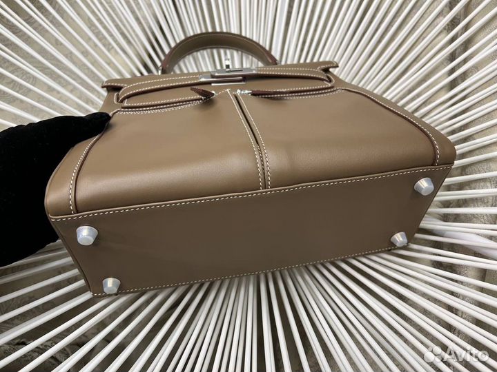 Сумка Hermes Kelly 28 Lakis Etoupe