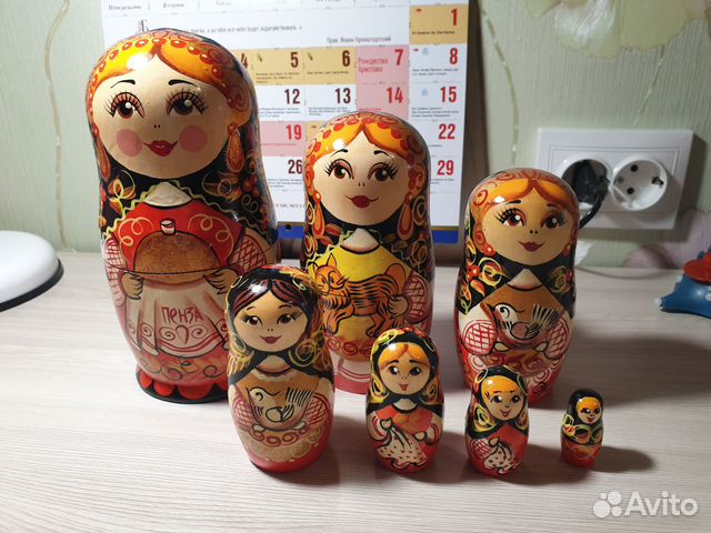 Матрешка 19 см (7 мест)